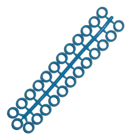 KKD® Silikon-Ringe/ Markierungsringe für Instrumente - blau