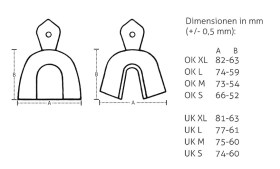 KKD® anatomische Abdrucklöffel - perforiert - Maße